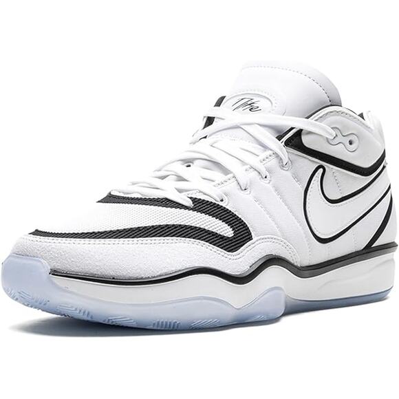 NWT NIKE Mens G.T. Hustle 2 Basketball Shoes ,White/Black-Size 12